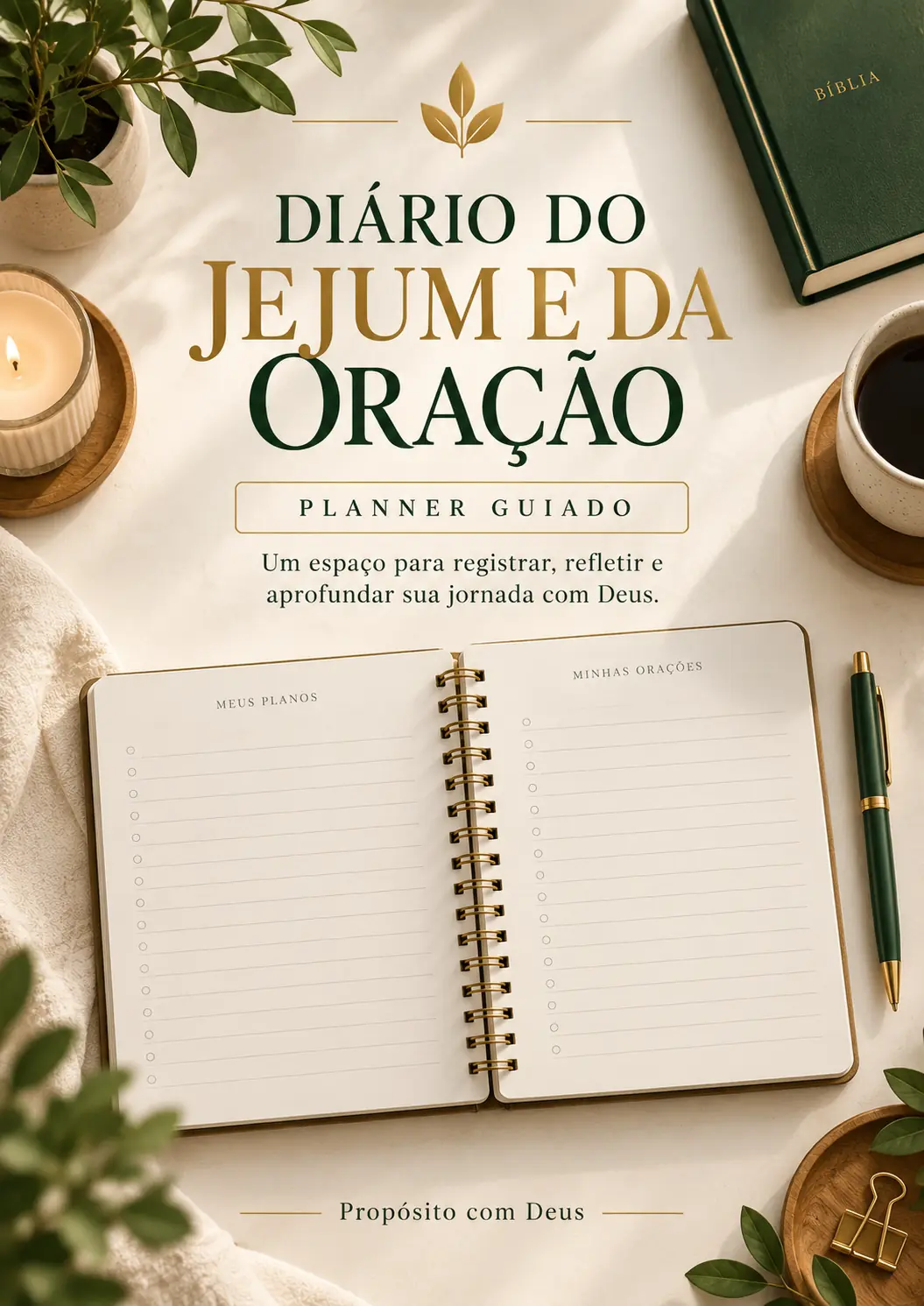 Diário do Jejum e da Oração — Planner Guiado
